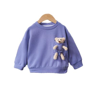 China Custom Logo Baby Boy Autumn Clothes Anti-Shrink Sweatshirt Children's Cartoon Clothing for sale