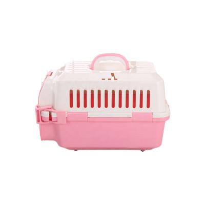 China Portable Animal Plastic Pet Airline Dog Travel Carrier Viable Hot Selling Approved Cage for sale