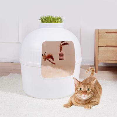 China Durable Eco-friendly PP Breathable Comfortable Pet Cat Nest House Cat Toilet Box for sale