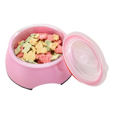 China Pet Feeding Food Bowl Stylish Plastic Pet Cat Dog Food Bowl 3 Sizes for sale