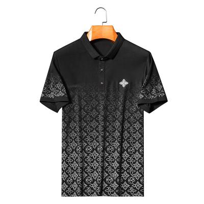 China Wholesale new casual polo men's fashion breathable summer printed men's polo shirt men's short-sleeved polo shirt for sale