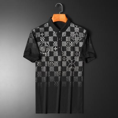 China Wholesale new casual polo men's fashion breathable summer printed men's short-sleeved shirt polo T-shirt for sale