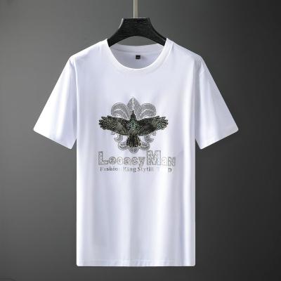 China Breathable Summer Short Sleeve T Shirt With Round Neck Embroidery Printed T Shirt For Men Women Casual Cotton T-shirt for sale