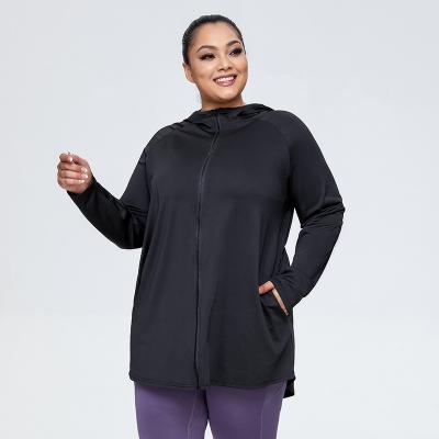 China Wholesale Women's Plus-Size Women's Running Jogging Tracksuit Yoga Exercise Long Sleeve Coat Jacket Outdoor Fitness Jogging Tracksuit for sale