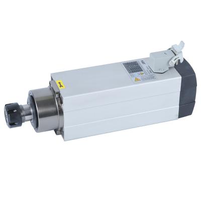 China Milling HQD GDF46-18Z/2.2 2.2KW air cooling ER20 square shape spindle motor for CNC router for sale