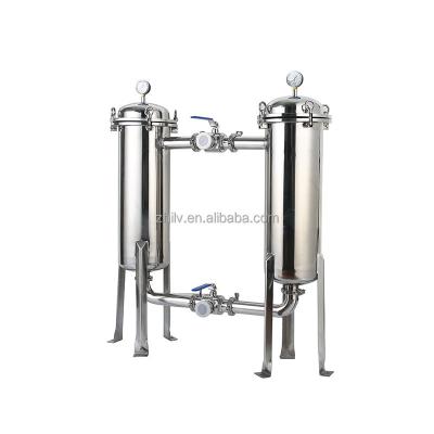 China High Rate Zhillv New Process Duplex Dual Flow Filter Connection Precision Stainless Steel Bag Water Filtration Industries for sale