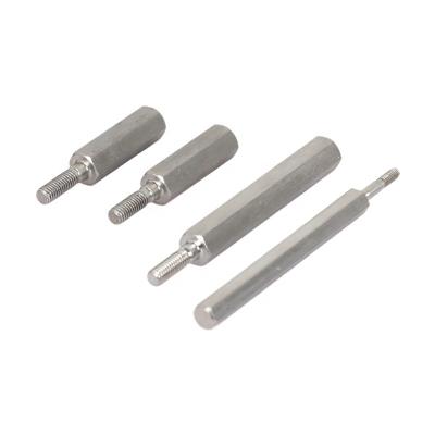 China Stainless steel 304 316 Hexagonal bar lathe thin rod wire tooth custom fasteners special shaped products hot hitting cold heading nickel plated black ni for sale