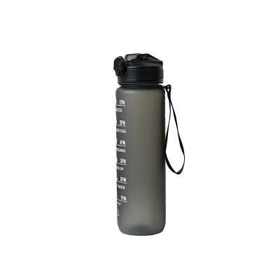 China Free Custom Viable Motivational Gym Sport Plastic Water Bottle Logo Amazon Top Seller 32oz 1000ml BPA Tritan for sale