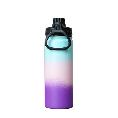 China Custom Sport Eco-Friendly Wide 22oz Wide Mouth Wall Stainless Steel Vacuum Insulated Drink Water Bottle for sale