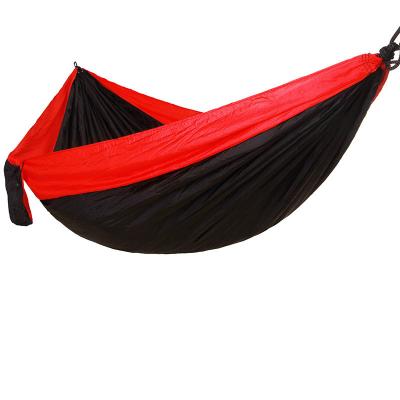 China Adult Hot Selling Single And Double Parachute Light Weight Swing Travel Camping Nylon Hammock for sale