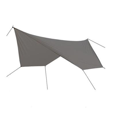 China Diagonal Tying Type Outdoor Beach Glamping Sun Shelter Waterproof Polyester Tarpaulin Camping Happy Tent for sale