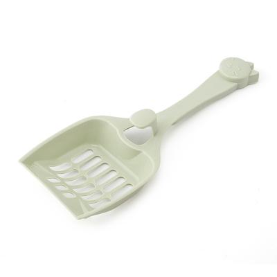 China Pet Care Cleaning Convenient Large Scoop Vertical Cat Litter Scoop Candy Colored Plastic Litter Cleaning Spatula With Handle for sale