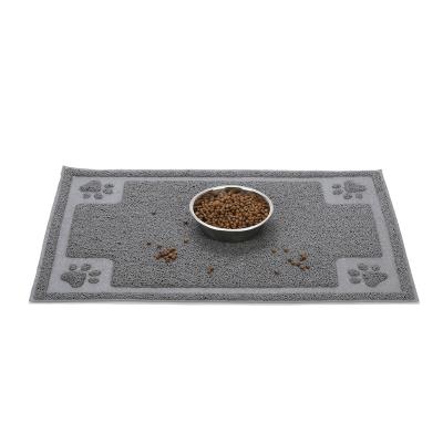 China Cat Feeding Mat Easy Anti Puddle Design Waterproof Dog Clean Waterproof Bowl Mats Pet Food Tray for Dogs and Cats for sale