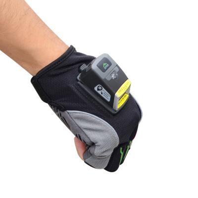 China 2D Logistic Industry Ring Type Wireless Barcode Scanner BT Portable Glove Barcode Reader for sale