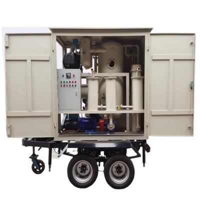 China Garment Shop Portable Oil Purifier Trailer Transformer Vacuum Waste Transformer Oil Filtration Machine for sale