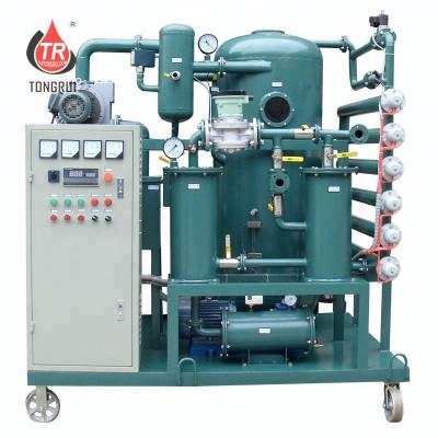 China Garment shops high quality double-stage vacuum transformer oil filtration transformer oil refining factory for sale