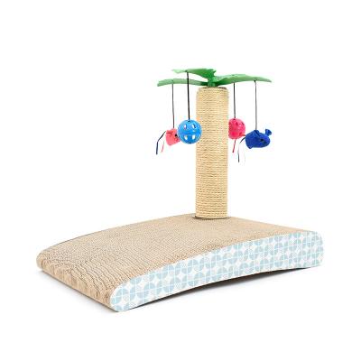 China Factory Supply Interesting Price Viable Cat Scratcher Interactive Cat Toy Skateboard Wrinkled Cat Scratcher for sale