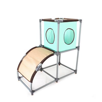 China Cheap Custom Viable Hot Selling Shelf Climbing Frame Cat Stand Tower Frame Climbing Toys for sale