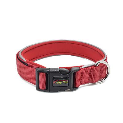 China Reflective High Quality Outdoor Heavy Nylon Dog Collar Tactical Adjustable Training for sale