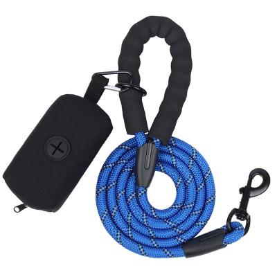 China Custom Wholesale Advance Reflective Reflective Explosion Proof Nylon Pet Leash Slip Handle Cotton Night Pet Climbing Traction for sale