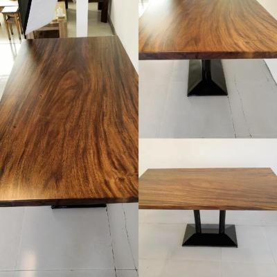 China Harmless handmade custom coffee table/dresser table top from solid high quality natural walnut for sale