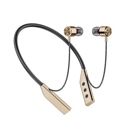 China Latest Fashion BT 5.0 Magnetic Wireless Neckband Headphones In-Ear Gold Game Style Neckband With 2021 Models for sale