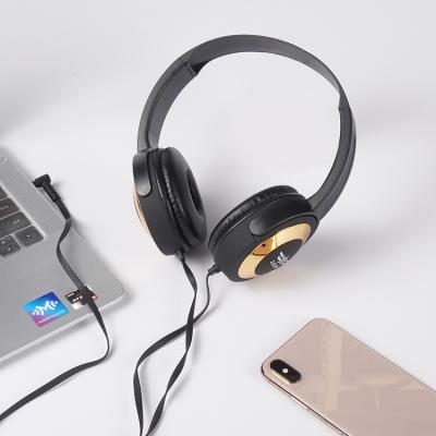 China Earphone/Headset Customized Wired Logo Studio Hi-Fi Musical Gamer Over Ear PC Headphones With HD MIC for sale