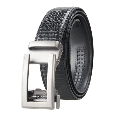 China High Quality Comfortable Custom Made Metal Buckle Black Genuine Leather Men Belt Luxury for sale