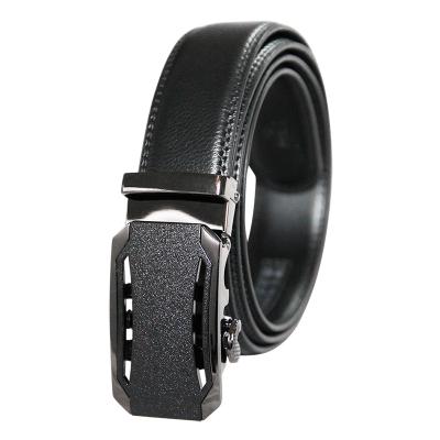 China Rachet Buckle 2019 Low MOQ Low MOQ Guangzhou Black Business Casual Dress Genuine Leather Belts Of Low Price for sale