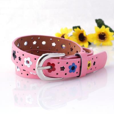 China Cute Fashionable Comfortable PU Kids Leather Belts For Grils for sale