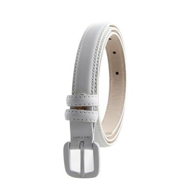 China Eco-Friendly Small Sizes Alloy Quality Kids Child Dress Genuine Leather Buckle Belt for sale