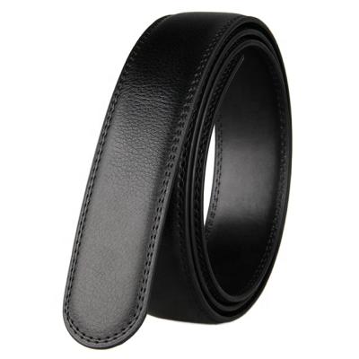 China Comfortable Alloy Buckle Genuine Leather Men's Automatic Belts No Jeans Belts for sale