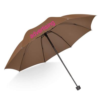 China Modern Wholesale Promotional Cheap Portable Patio Advertising Umbrella 3 Times Custom Logo Print For Sale for sale