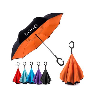 China All In 1 Two Layers Inverted Umbrella Regenschirm Umbrella Alibaba Reverse Umbrella Patio Logo for sale