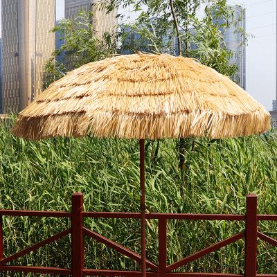 China All In 1 Tropical Tiki Hut Hawaiian Hula Beach Raffia Umbrella Tiki Umbrella Thatch Patio Umbrella Palapa for sale