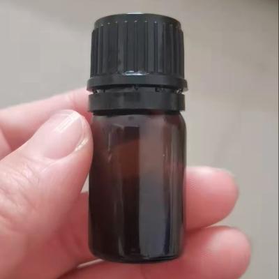 China 5ml 10ml cosmetic amber glass bottle for essential oil for sale