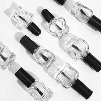 China Factory direct supply 3ml 4ml 5ml 7ml 8ml 10ml 15ml glass nail polish oil portable clear glass bottle eco-friendly for sale