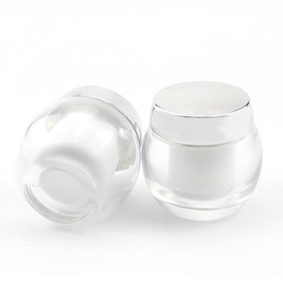 China Wholesale 1oz 2oz Recyclable Eco-friendly Empty Glass Cosmetic Jar Glass Jar For Cosmetic Cream for sale