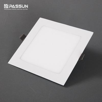 China Embeded 4 5 6 inch slim black white square round recessed led downlight 6w 12w 18w 24w for sale