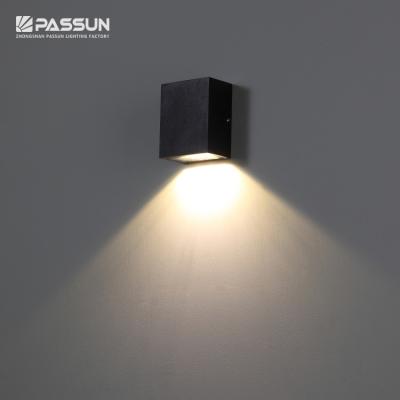 China Aluminum Exterior Waterproof Black Painting 1w Outdoor Led Wall Light for sale