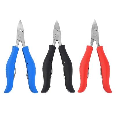 China Factory direct supply of scissor Eagle nose pliers stainless steel nail clippers right handed fluted inlaid nail in new lightweight dead skin nippers for sale