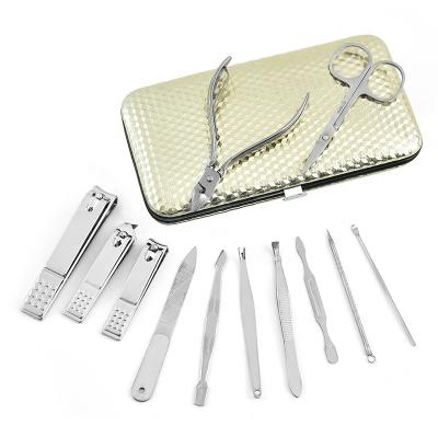 China Professional Stainless Steel Accessories 12pcs Manicure Set Pedicure Toe Nail Clipper Cuticle Dead Knife Peel Remover Kit Stainless Steel Feet Care Tool Kit for sale