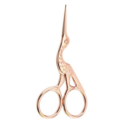 China Right Handed Scissors Free Shipping Vintage Makeup Scissors Stainless Steel Nose Hair Scissors for sale