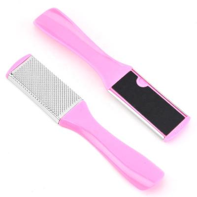 China Hot Sales Pedicure Pedicure Pedicure Rasp Colossal Foot File Hard Skin Remove Double Side Pink Purple Blue Foot File Stainless Steel for sale