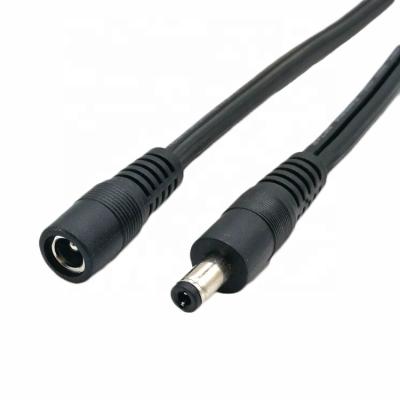 China Construction Customize DC Male Female PVC Cable DC Power Plug DC Barrel Jack 5.5mm x 2.1mm Cable for sale