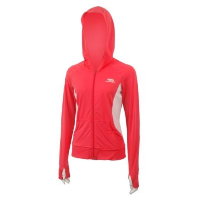 China Hooded Long Sleeve Lycra Jacket, Woman for sale