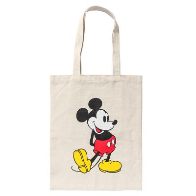 China Japanese Folding Disney Mickey Canvas Shoulder Cloth Cotton Bag Female Statistical Institute Style Student Bag Handbag Small Bag for sale