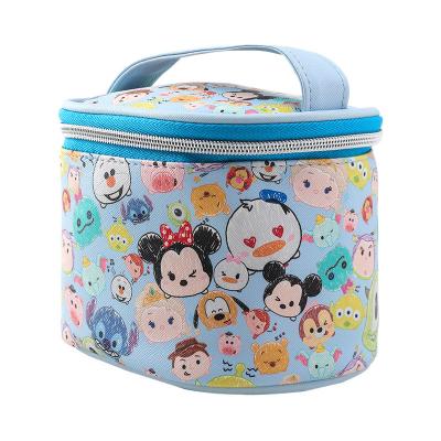 China 2022 New Fashion Designer Disney Custom Travel Eco-Friendly PU Brushes Bag Disney Tsum Tsum Cosmetic Bags for sale