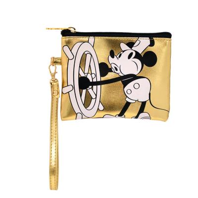 China Fashion Girls Disney Mickey Makeup Bags Zero Wallet Key Bundle Key Helmet Beauty Cosmetic Bag for sale