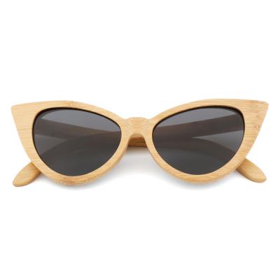 China Fashion Sunglasses Shape Women Cat Eye Sunglasses Hot Selling Wooden Polarized Sunglasses for sale